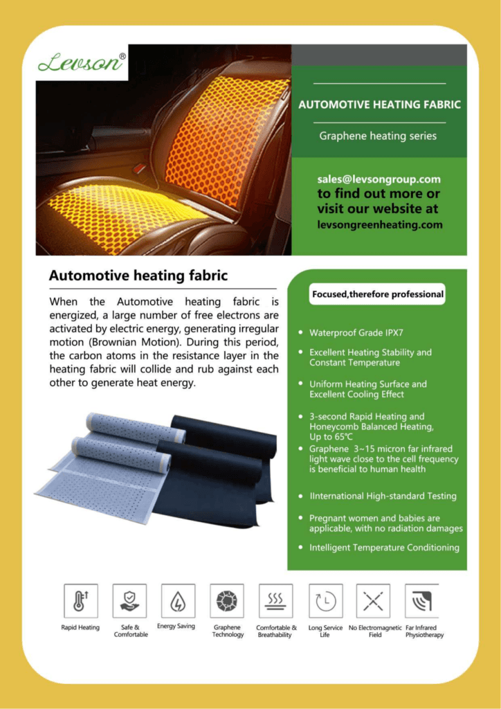 Automotive heating fabric