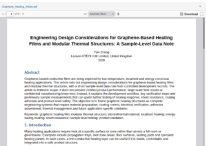 Graphene Heating Film Technical Note